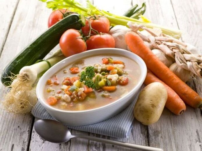 супа од поврћа за гастритис